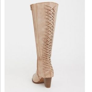 Torrid Tan Lattice Knee Boot